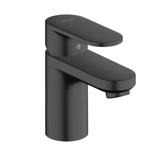 Hansgrohe Vernis Blend Смеситель для раковины, излив 70 мм, цвет: матовый черный