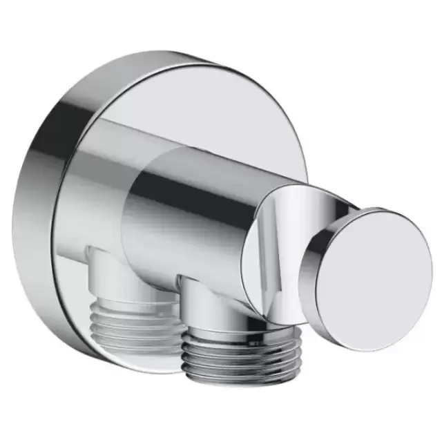 Duravit Shower Вывод для душа, с держателем, цвет: хром глянцевый