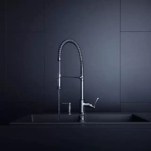 Axor Montreux Смеситель для кухни, однорычажный, на 1 отв., с выдвижной лейкой, цвет: хром