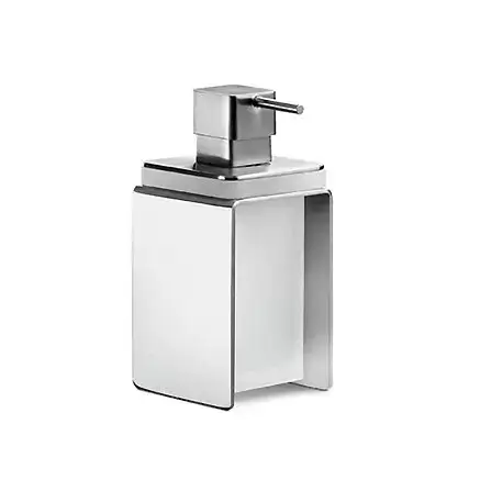 Colombo Over Дозатор для жидкого мыла, настольный, цвет: матовая сталь/матовое стекло