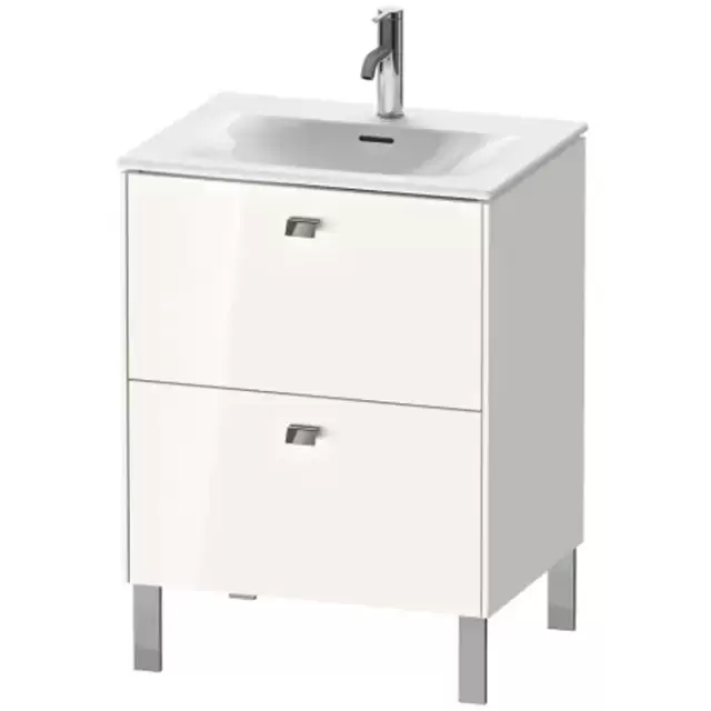 Duravit Brioso База напольная 62x47.9x68.5см с раковиной, 2 ящика, цвет: глянцевый белый