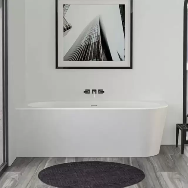 Knief Wall Corner R Ванна акриловая угловая в левый угол 180х80х60см, щелевой перелив, цвет: белый