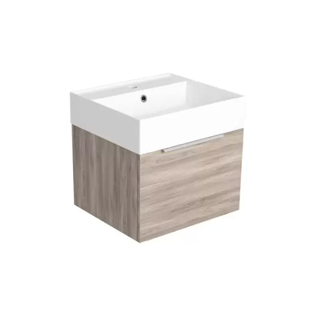 SIMAS AGILE Тумба подвесная 50x46xh40 см, для раковины AG51, 1 ящик, ручка матовый хром, цвет: OXIDE