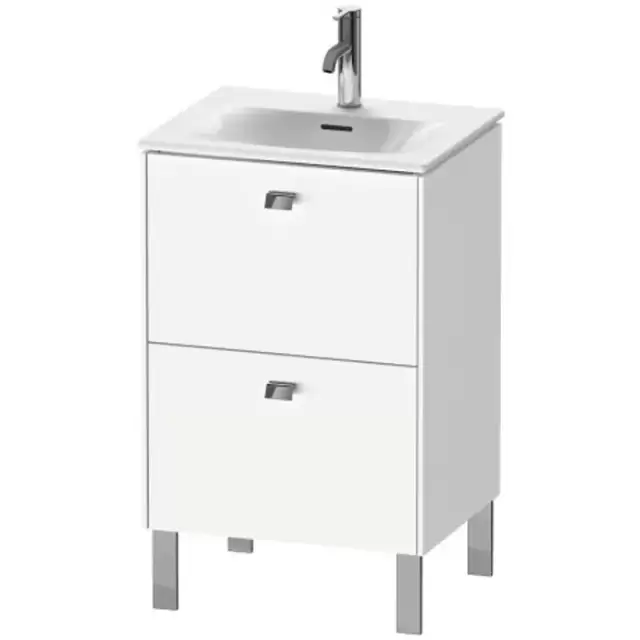 Duravit Brioso База напольная 52x41.9x68.5см с раковиной, 2 ящика, цвет: глянцевый белый