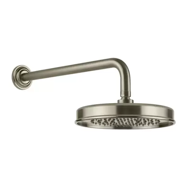 Gessi Venti20 Верхний душ &Oslash;20см., с настенным держателем 38.9см., цвет: Finox Brushed Nickel