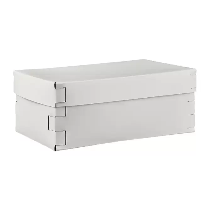 Colombo Adj Коробка Snob 32x20хH13.5см., настольная, цвет: белый/панна котта