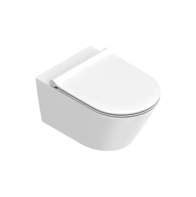Catalano Zero Унитаз подвесной 55х35см, безободковый, смыв Tornado, покрытие Twinglaze+, цвет белый  матовый