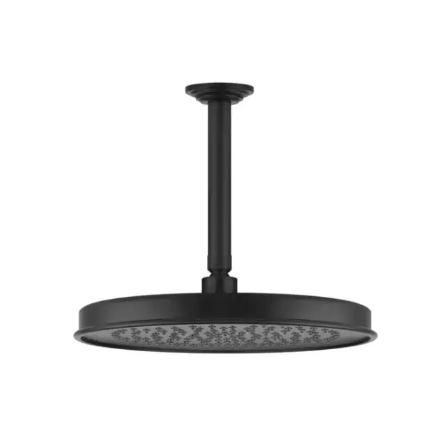 Gessi Venti20 Верхний душ &Oslash;300 мм., с потолочным держателем 293 мм., цвет: черный матовый