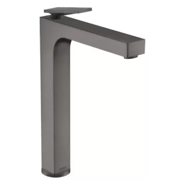 Axor Citterio Смеситель для раковины 280, на 1 отв., излив h28см., высокий, с текстурой, цвет: шлифованный черный хром