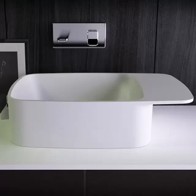 KNIEF Pride Раковина 67х40х15 см, без отв., цвет: белый матовый