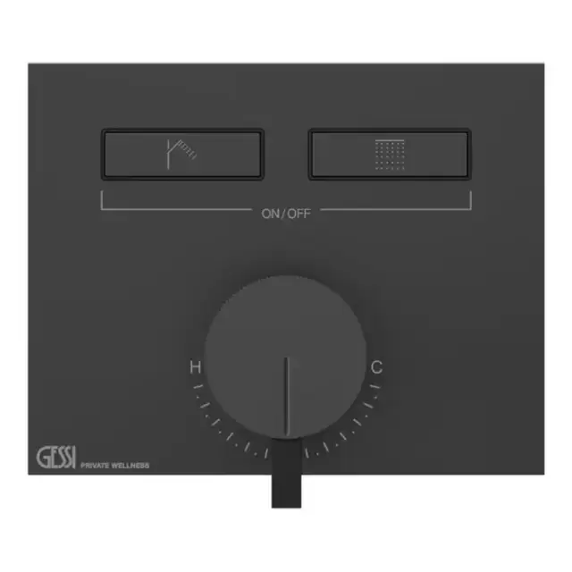 Gessi Hi-Fi Смеситель для душа, с включением до 2 источников одновременно, внешняя часть, цвет: black XL