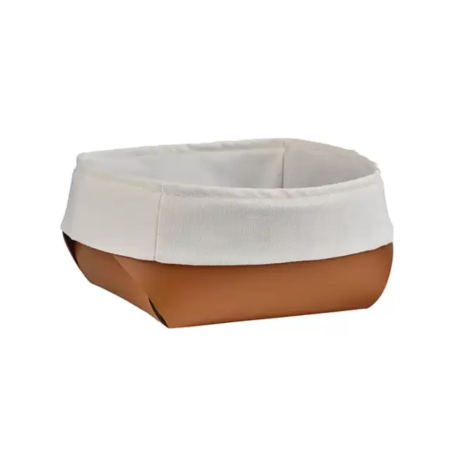ADJ Корзина для хлеба, 15x15xH7 см., цвет: коньяк/бордо