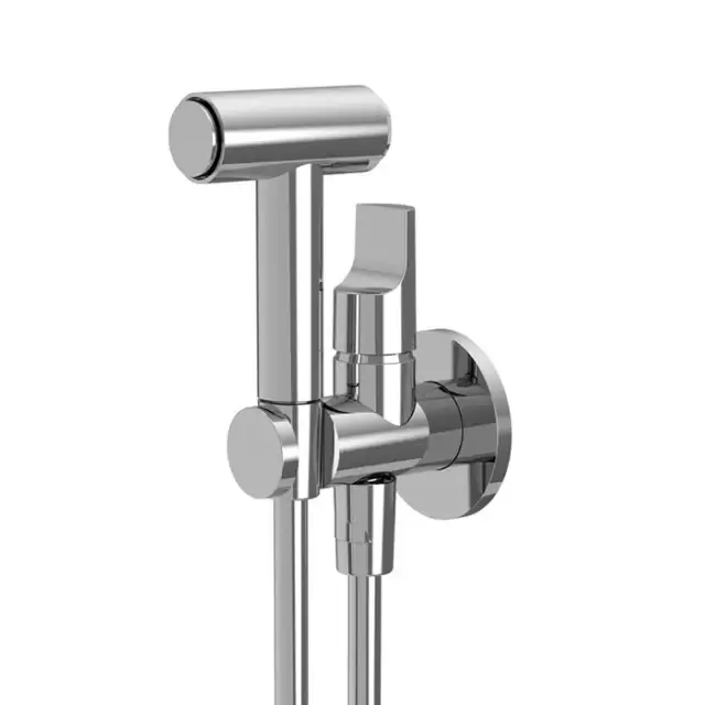 Fima Carlo Frattini Collettivit&agrave; Гигиенический душ, настенный, со шлангом 120см., цвет: хром