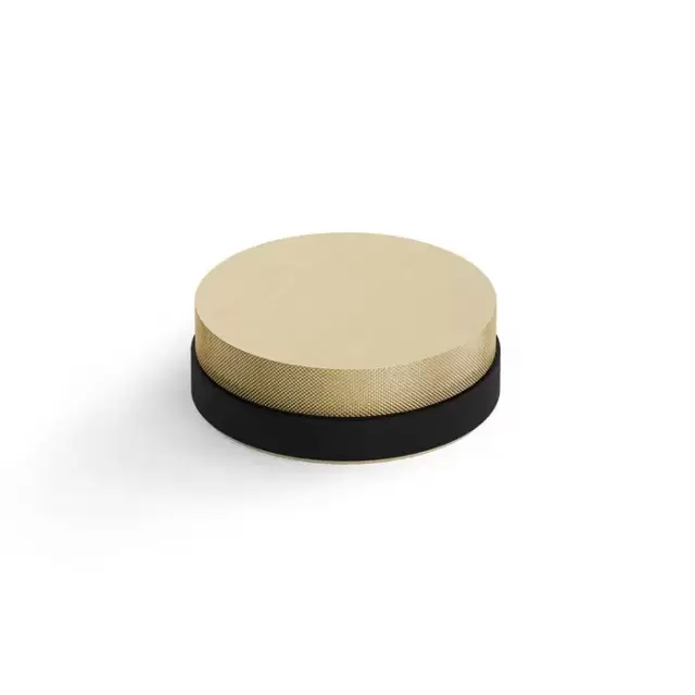 Decor Walther Club Дверной стопор 3.1x9x9см., круглый, цвет: латунь матовая