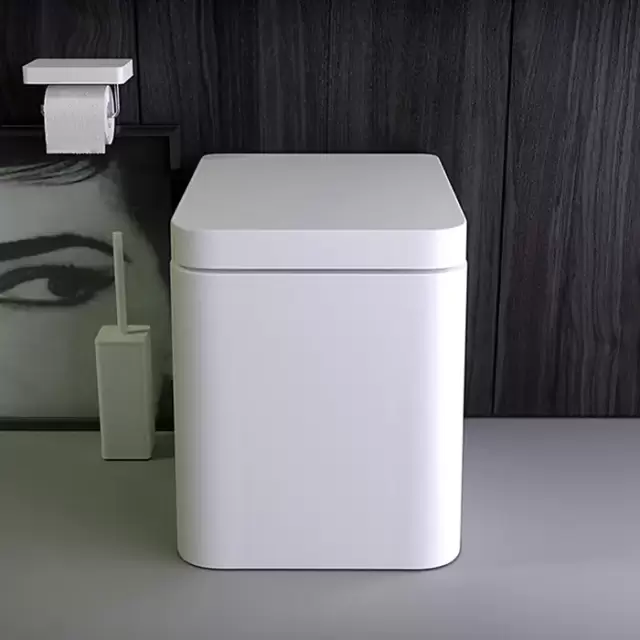 KNIEF Pride Унитаз напольный безободковый  51х41х42 см с сидением soft close цвет: белый матовый