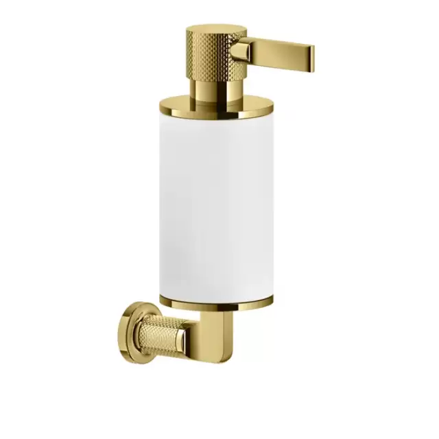 Gessi Inciso Дозатор для жидкого мыла, настенный, цвет: золото/белый