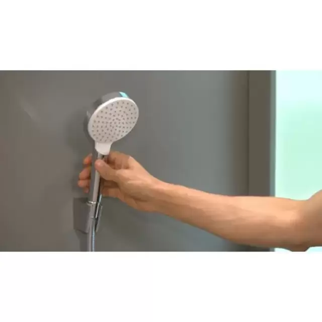 Hansgrohe Crometta 1jet Porter Ручной душ 10см., с держателем, цвет: белый/хром