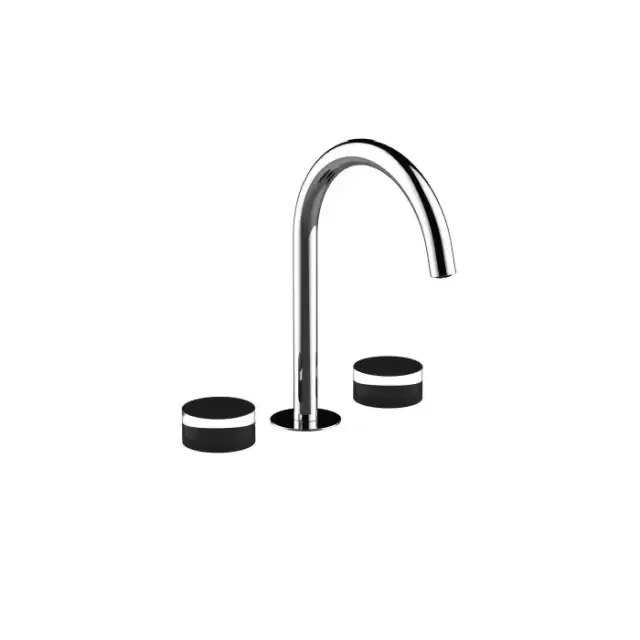 Fantini Nice Смеситель для раковины, 3 отв., излив: 183 мм, цвет: хром