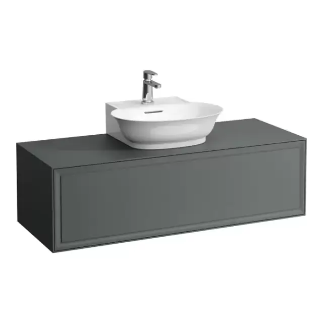 Laufen New Classic Тумба с раковиной, 117.5x45.5x34.5см, 1 ящик, подвесная, цвет: серый