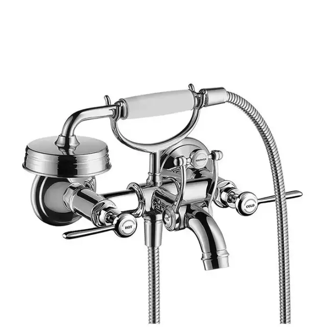Axor Montreux, Смеситель для ванны с двумярычаговыми рукоятками, ВМ, цвет: хром