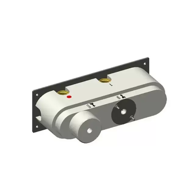 Carimali Встраиваемая часть прогрессивного смесителя с держателем для душа на 3 выхода, цвет: хром