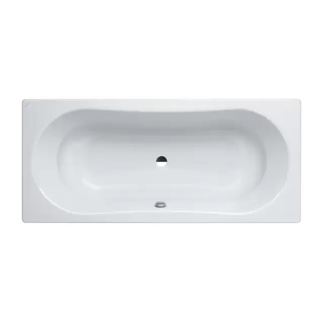 Laufen Thallium Ванна встраиваемая, 180x80см., прямоугольная, с центральным выпуском, шумоизоляционное покрытие, эмалированная сталь (3,5 мм), с отверстиями для ручек, цвет: белый