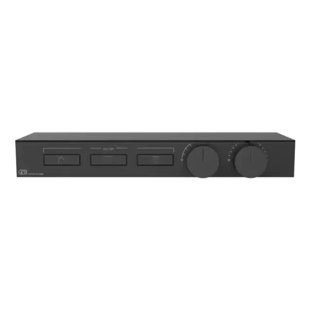 Gessi Hi-Fi Термостат для душа, с вкл. до 3 источников одновременно, с полкой из черного мат. стекла, внешняя часть, цвет: black XL