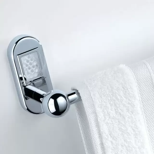 THG Oceania Полотенцедержатель 60см, подвесной, цвет: хром/прозрачный хрусталь