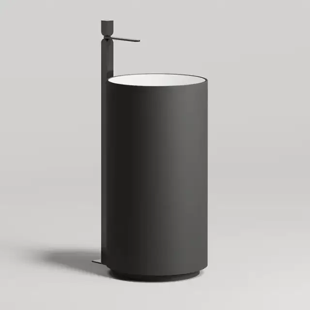 Salini Armonia Раковина напольная 45х45х85см, без отв. под смес, без перелива, материал: S-Stone, цвет: RAL9011