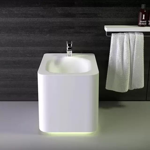 KNIEF Shine Биде напольное 58х39х41 см, с 1 отв под смеситель, цвет: белый