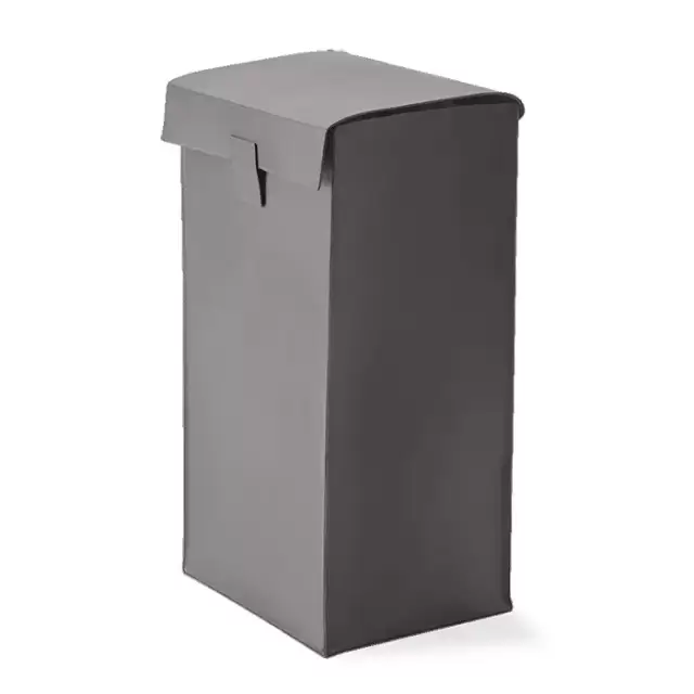 Decor Walther Nappa Корзина для белья, напольная, натуральная кожа, цвет: дымчато-серый