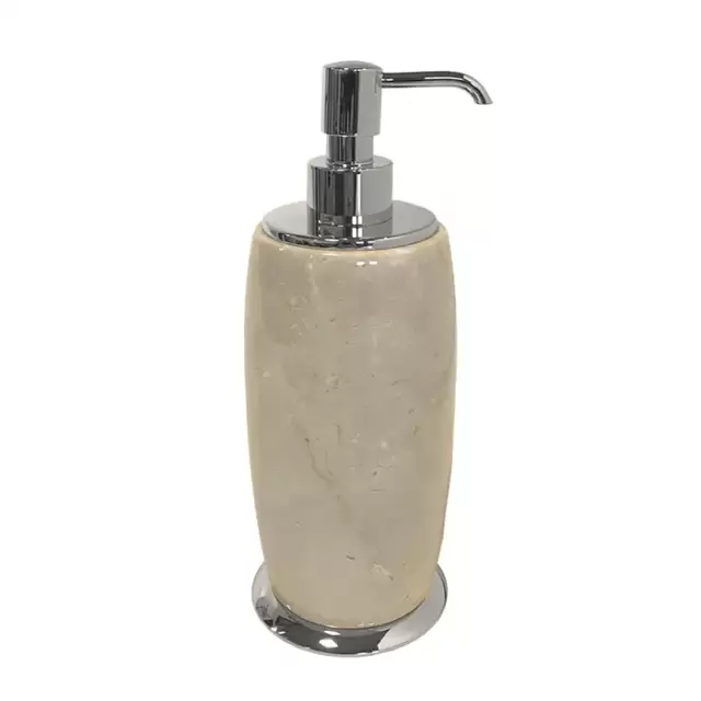 3SC Elegance Дозатор для жидкого мыла, настольный, цвет: мрамор botticino/хром