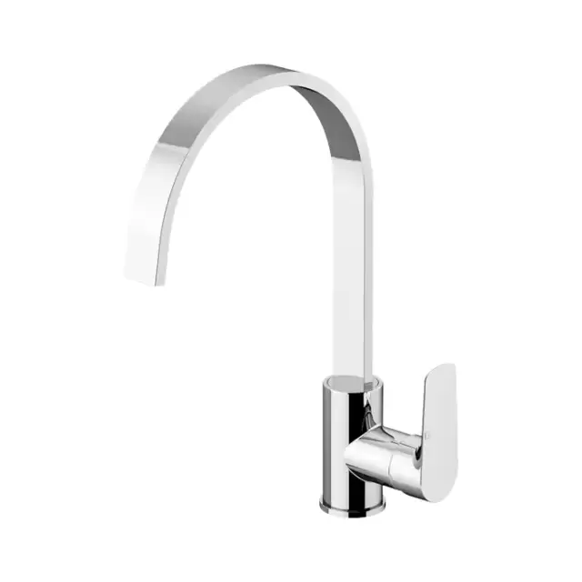 Gattoni H2Omix3000 Смеситель для кухни высокий 364 мм, поворотный излив 220 мм, цвет: хром