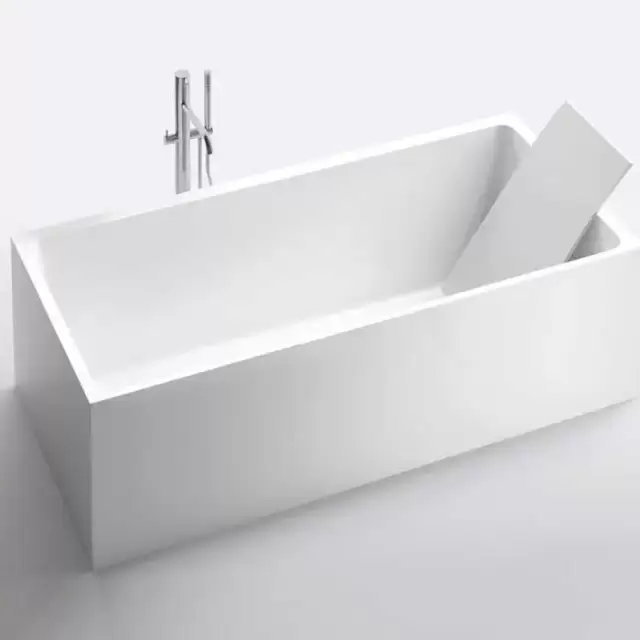 NOORTH milldue edition SKA Ванна отдельностоящая 180х85х50см, с сифоном, milltek solid, фурнитура хром, цвет: белый матовый