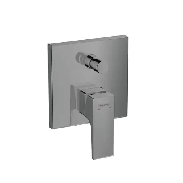 Hansgrohe Metropol Встраиваемый смеситель для ванны с переключателем, внешняя часть, цвет: шлифованный черный хром