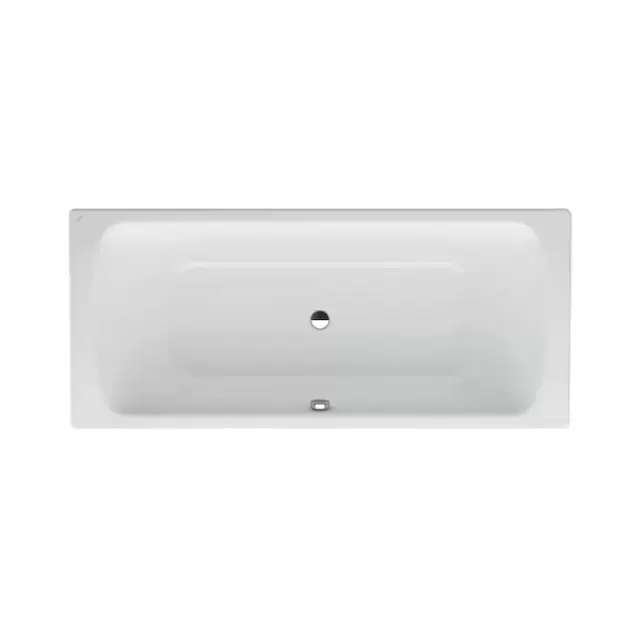 Laufen Pro Ванна встраиваемая, 170x75см., эмалированная сталь (3,5 мм), с центральным выпуском,  шумоизоляционное покрытие, без отверстий для ручек, с антискользящим покрытием, цвет: белый