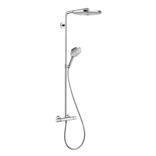 Hansgrohe Raindance Select E 300 Showerpipe Душевая система, с верхним душем &Oslash;30см., ручным дешем, и термостатическим смесителем, цвет: хром