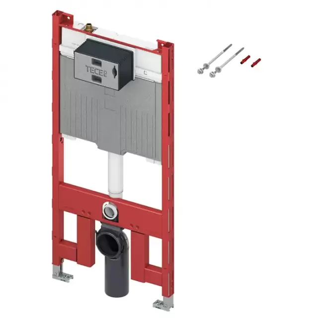 TECEprofil Инсталляция для подвесного унитаза со смывным бачком 50х112см., фронтальное расположение панели, с крепежом