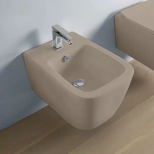 Artceram A16 Биде подвесное 52,5х36см, 1 отв под смеситель, цвет: matera