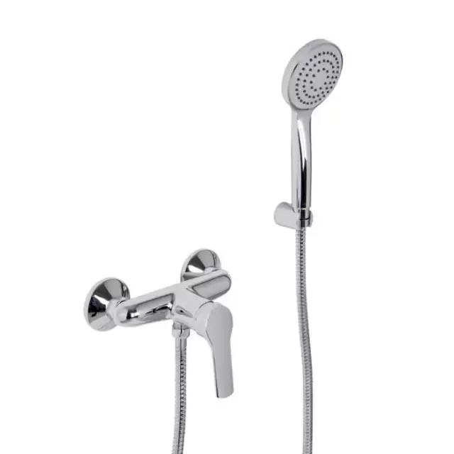 Carlo Frattini Serie 4 Смеситель для душа внешнего монтажа с душевым комплектом, цвет: хром
