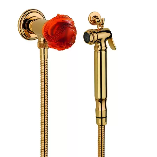 THG Dragon Sun Гигиенический душ, цвет: золото/хрусталь