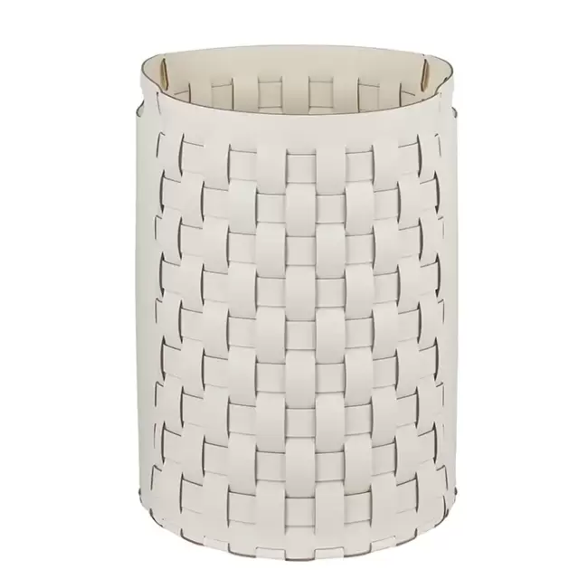 Colombo Adj Круглая корзина Bottega D40хH57см., напольная, цвет: белый/панна котта