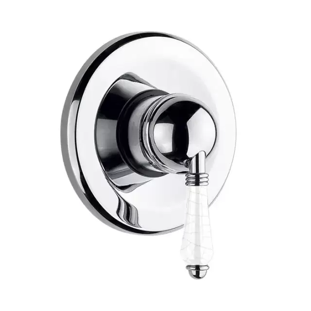 Nicolazzi P.m. Blanc A Встраиваемый смеситель для душа, 1 источник, ручки состаренная керамика, цвет: хром