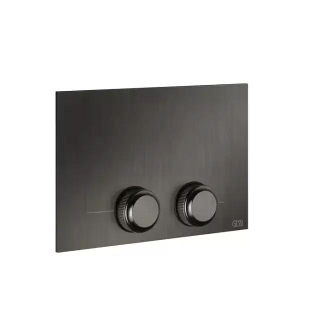 Gessi Venti20 Клавиша смыва для унитаза двойная, для инсталляций TECE, цвет: Black Metal Brushed PVD