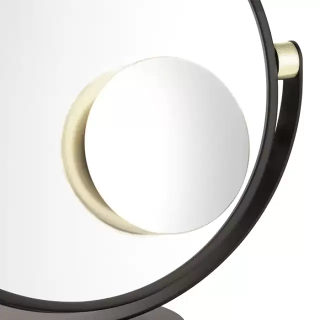 Decor Walther Club Vanity Plus Косметическое зеркало 15см, дополнительное, магнитное, увел. 5x, подвесное, цвет: золото матовое