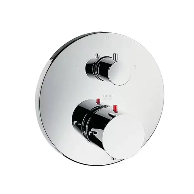 Axor Starck, Термостат с запорным/переключающим вентилем, СМ, внешняя часть, цвет: хром