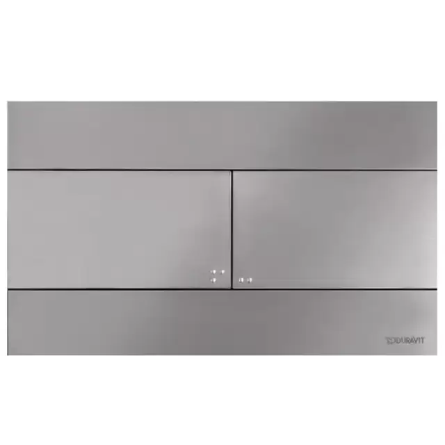 Duravit DuraSystem Beta 140 Клавиша смыва для унитаза, цвет: сталь брашированная