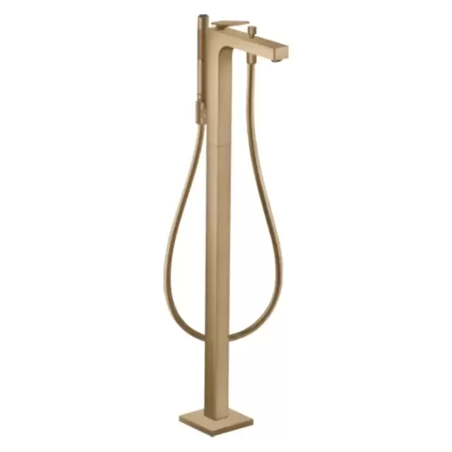 Axor Citterio Смеситель для ванны, напольный, с ручным душем, цвет: шлифованная бронза