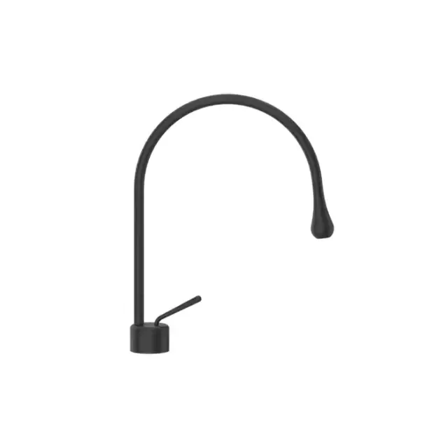 Gessi Goccia Смеситель для раковины на 1 отверстие, излив 244мм R=125, цвет: black XL