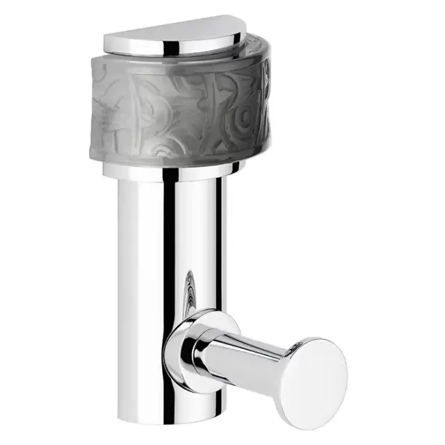 THG Paradise Крючок подвесной, длинный, цвет: хром/хрусталь